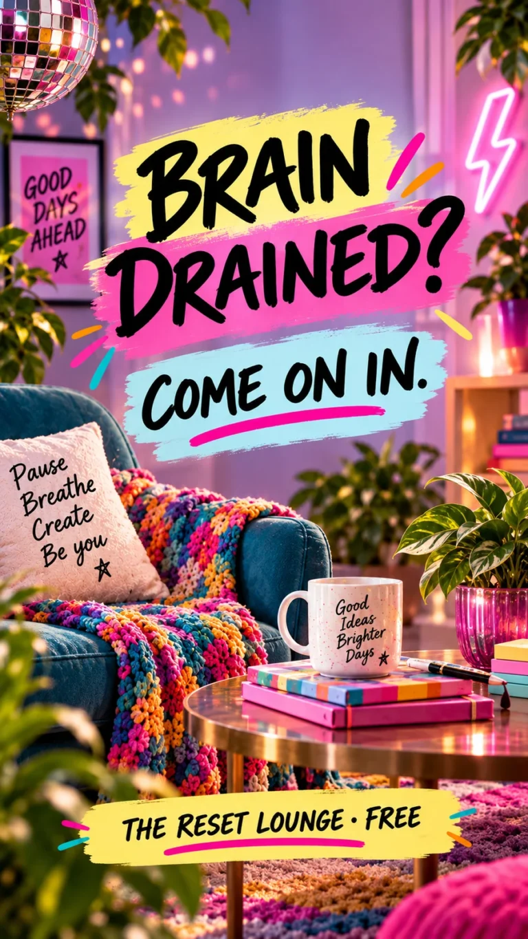 Brain Drained? Come on in? The reset lounge