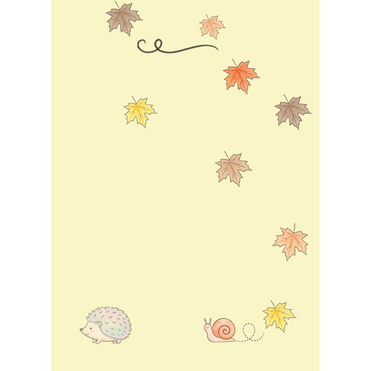 Autumnal Woodland notepad A5