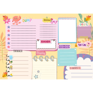 Brain Dump Daily Planner Pad - ADHD design